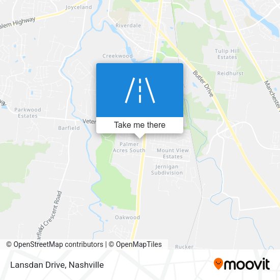 Mapa de Lansdan Drive