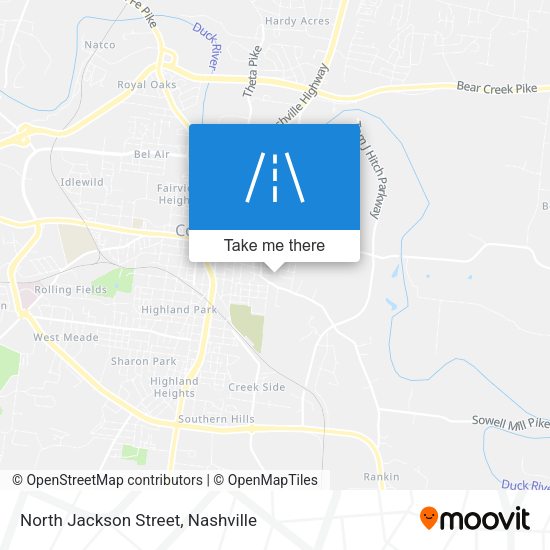 North Jackson Street map