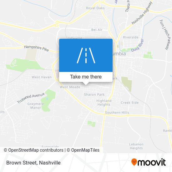 Mapa de Brown Street