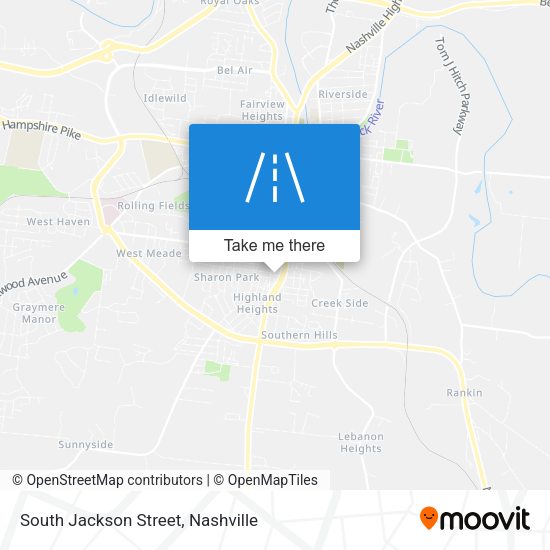 South Jackson Street map
