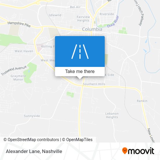 Mapa de Alexander Lane
