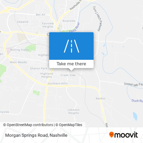 Morgan Springs Road map