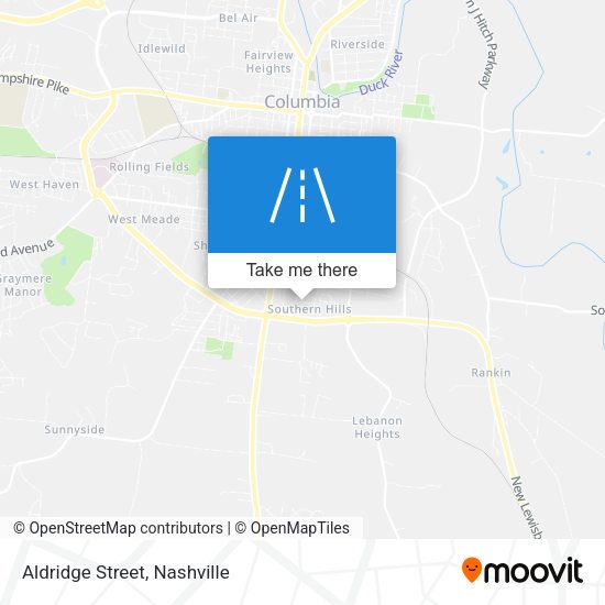 Mapa de Aldridge Street