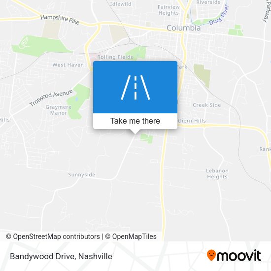 Bandywood Drive map