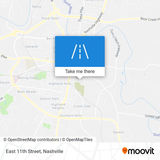 East 11th Street map