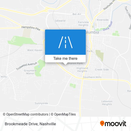 Brookmeade Drive map