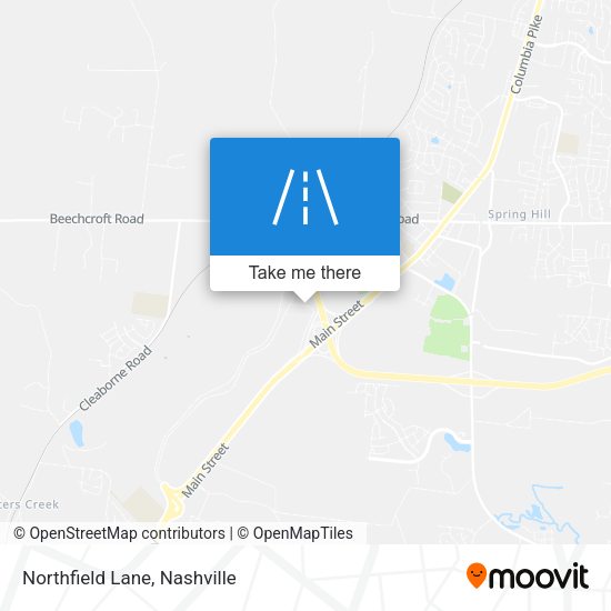 Northfield Lane map