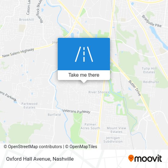 Oxford Hall Avenue map