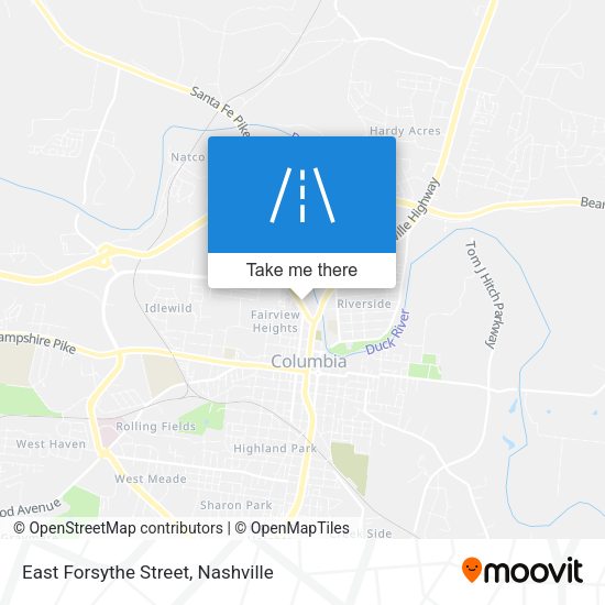 East Forsythe Street map