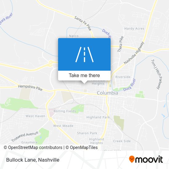 Mapa de Bullock Lane