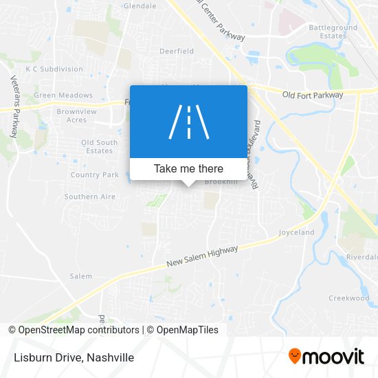 Mapa de Lisburn Drive