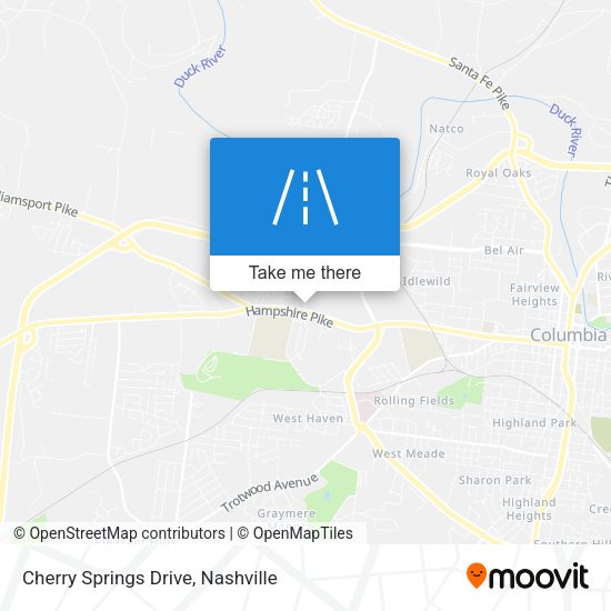 Mapa de Cherry Springs Drive