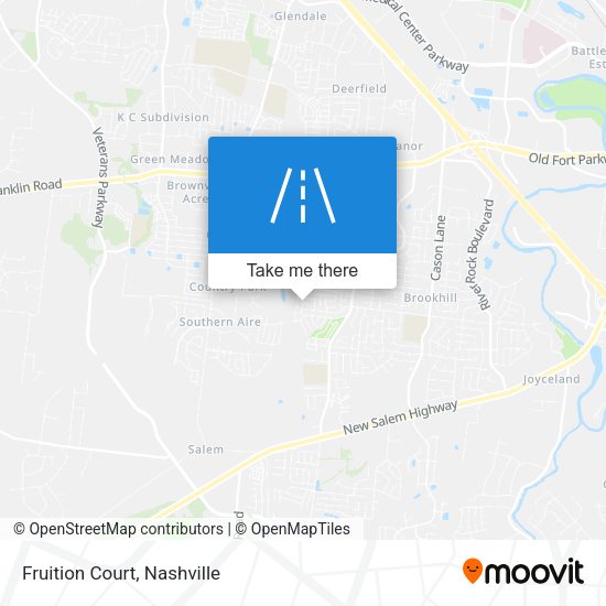 Mapa de Fruition Court