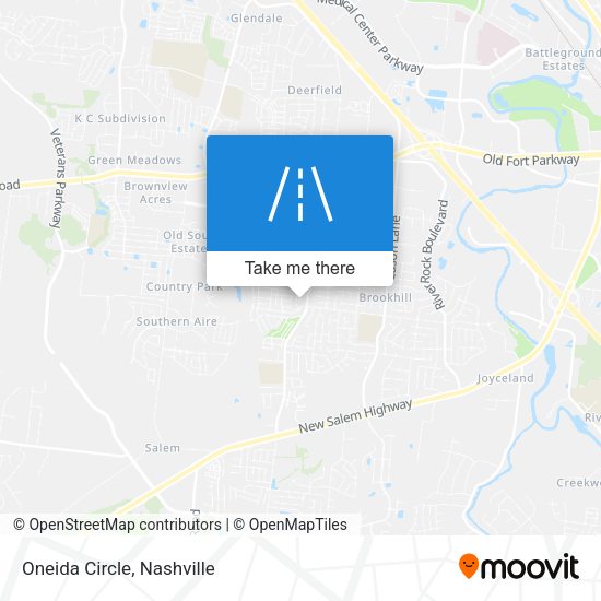 Mapa de Oneida Circle
