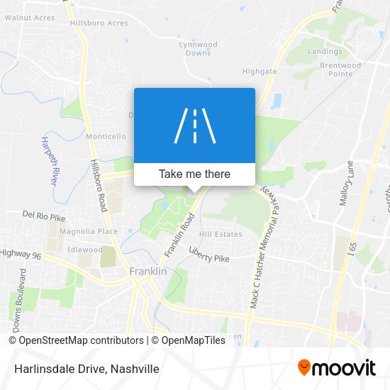 Mapa de Harlinsdale Drive