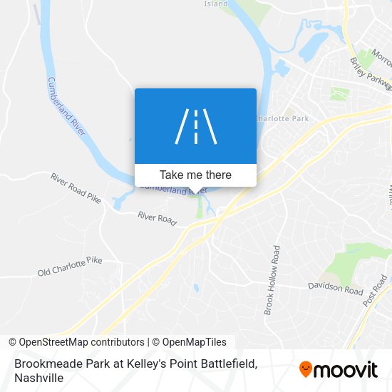 Brookmeade Park at Kelley's Point Battlefield map