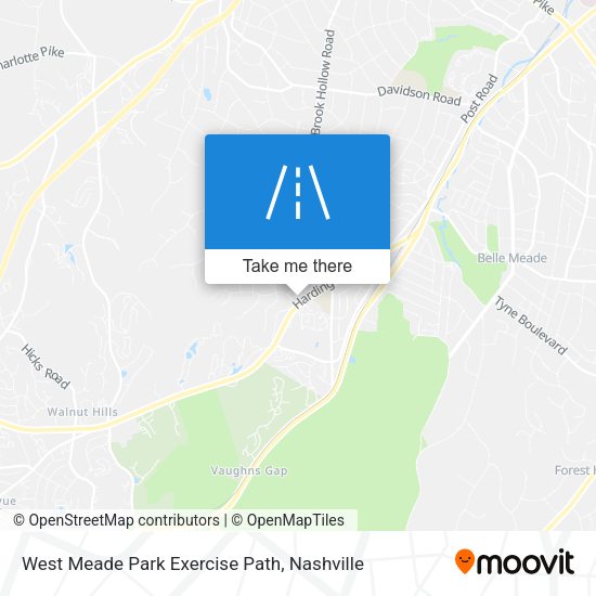 West Meade Park Exercise Path map