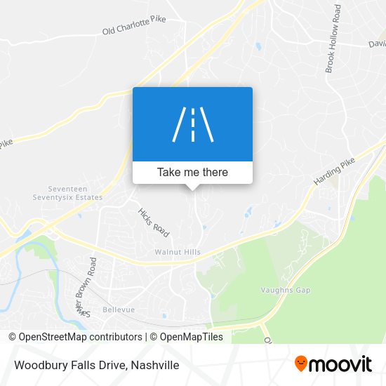 Mapa de Woodbury Falls Drive