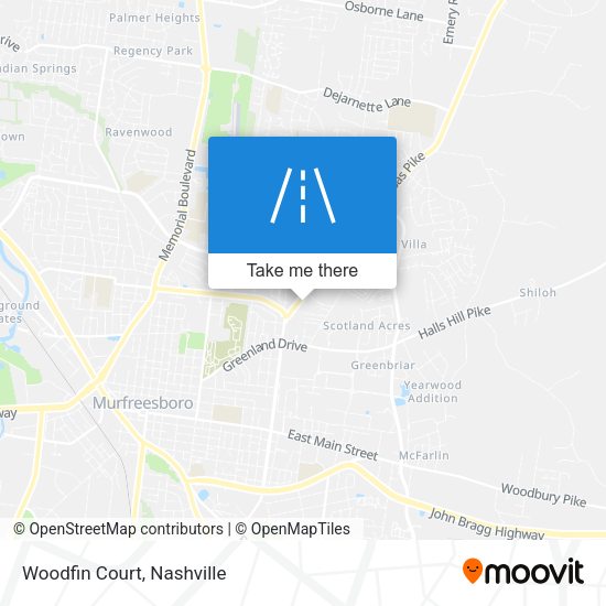 Mapa de Woodfin Court