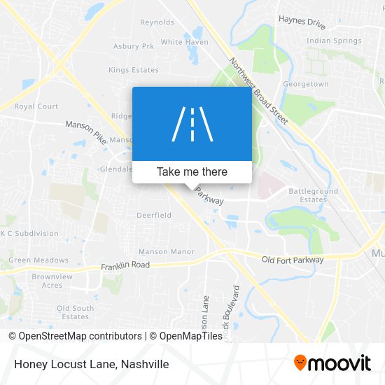 Honey Locust Lane map