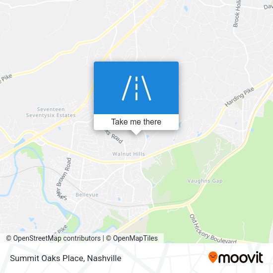 Summit Oaks Place map