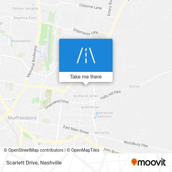 Mapa de Scarlett Drive