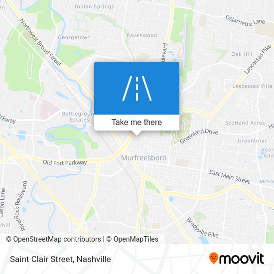 Mapa de Saint Clair Street