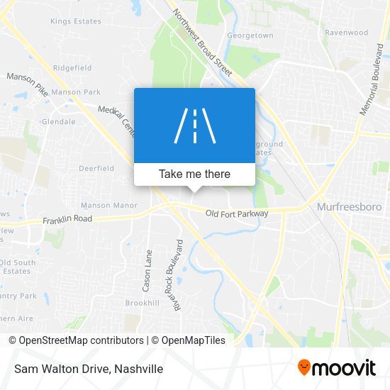 Sam Walton Drive map