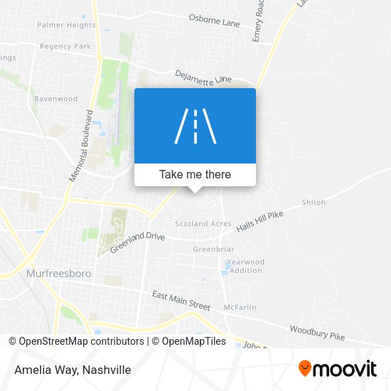 Mapa de Amelia Way