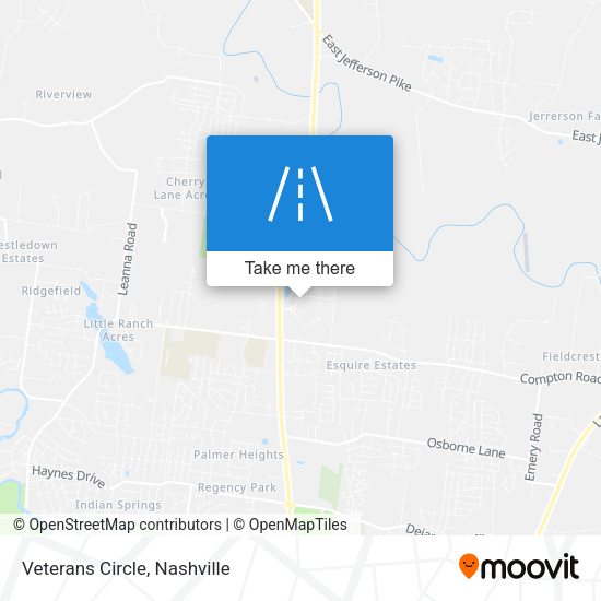 Veterans Circle map
