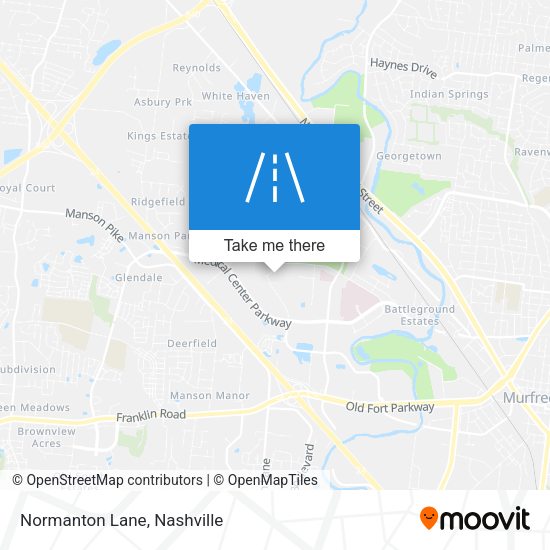 Normanton Lane map