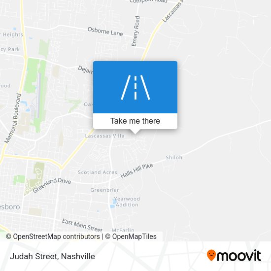 Mapa de Judah Street
