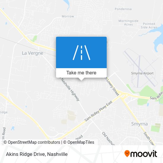 Mapa de Akins Ridge Drive