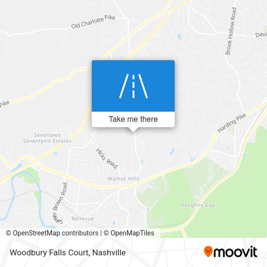 Woodbury Falls Court map