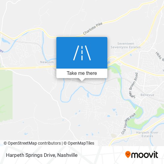 Mapa de Harpeth Springs Drive