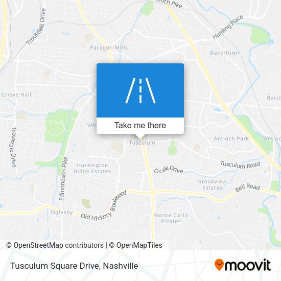 Mapa de Tusculum Square Drive