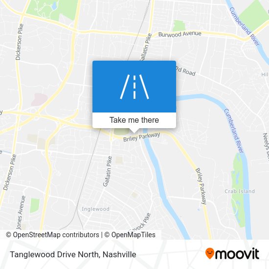 Tanglewood Drive North map