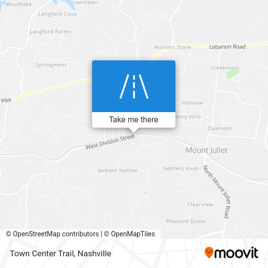 Town Center Trail map