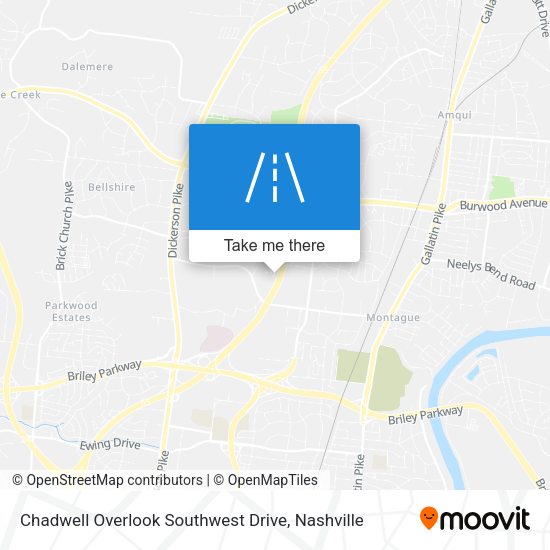 Chadwell Overlook Southwest Drive map