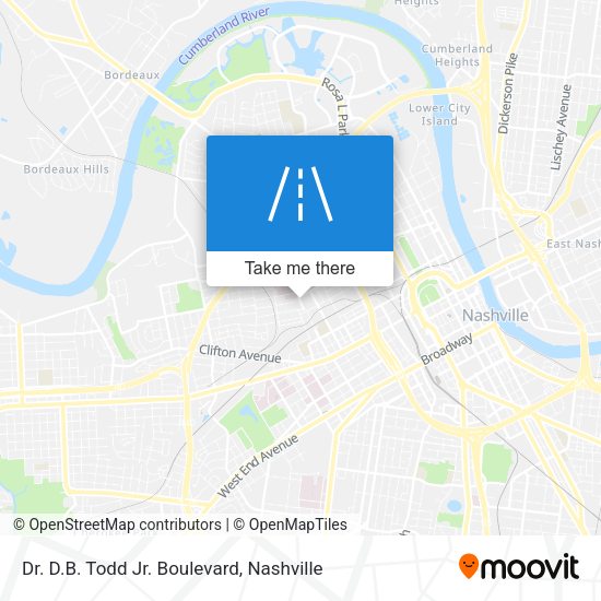 Dr. D.B. Todd Jr. Boulevard map