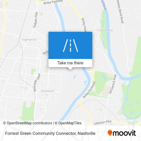 Mapa de Forrest Green Community Connector