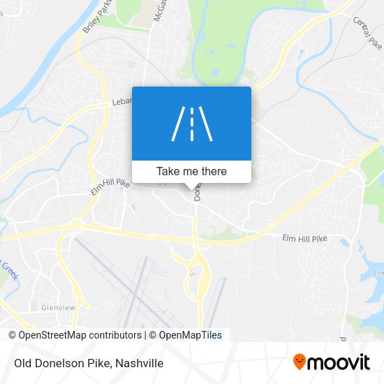 Old Donelson Pike map