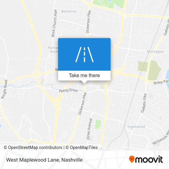 Mapa de West Maplewood Lane