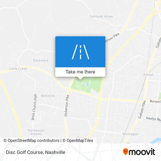 Disc Golf Course map