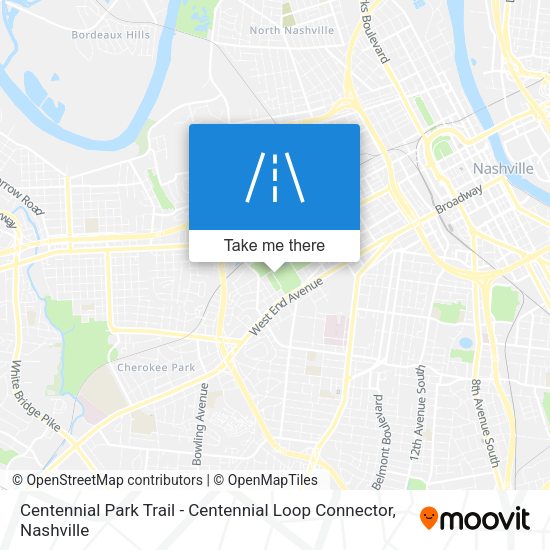 Centennial Park‎ Trail - Centennial Loop Connector map