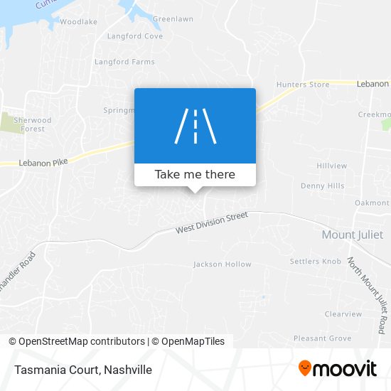 Tasmania Court map