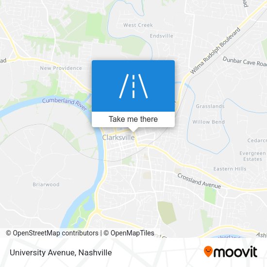University Avenue map