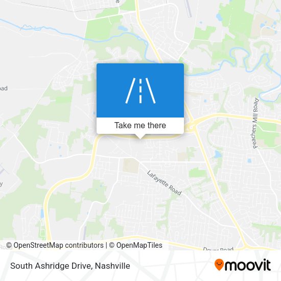 South Ashridge Drive map
