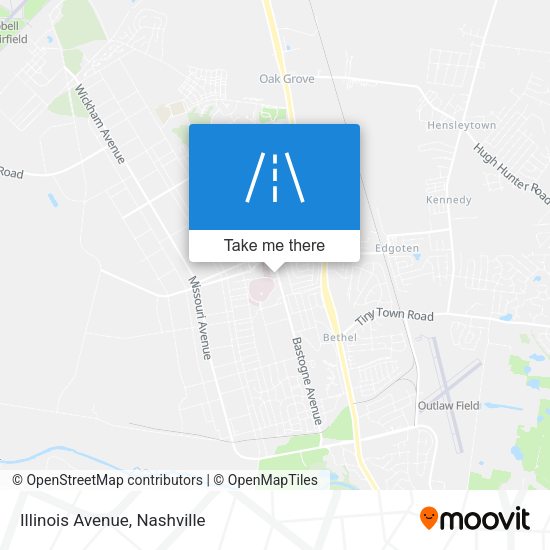 Mapa de Illinois Avenue