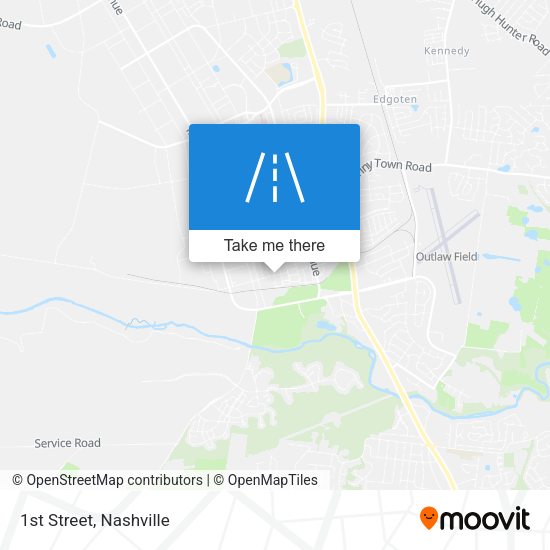 Mapa de 1st Street